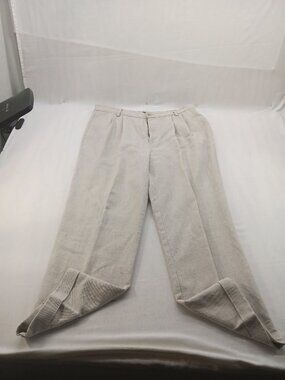 Dockers Men's 38x30 Pleated Chino Pants Beige Classic Preppy